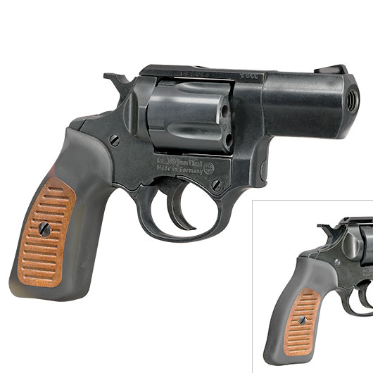 ME38 Compact Schreckschussrevolver Kaliber 9 mm R.K. brniert Holzoptik Bild 9