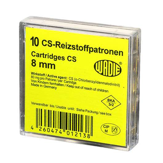 Wadie CS Gaspatronen Kaliber 8mm 10 Stck Bild 1