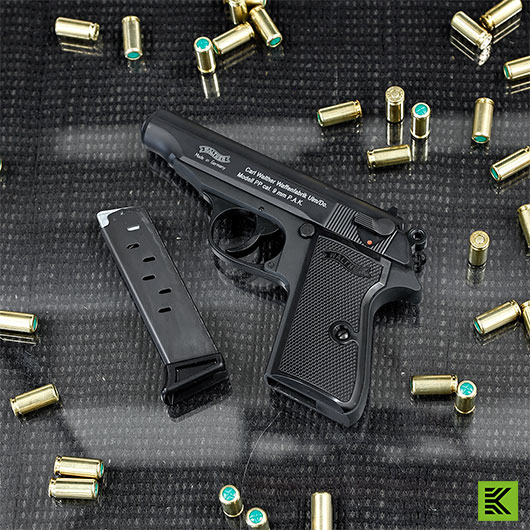 Walther PP Schreckschuss Pistole Kal. 9mm P.A.K. schwarz brniert Bild 1