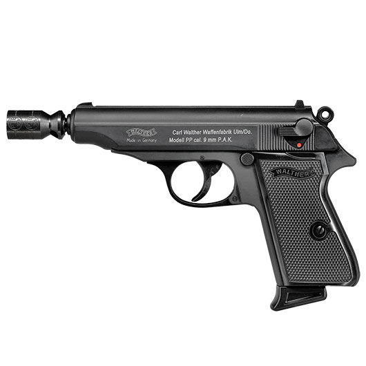 Walther PP Schreckschuss Pistole Kal. 9mm P.A.K. schwarz brniert Bild 10