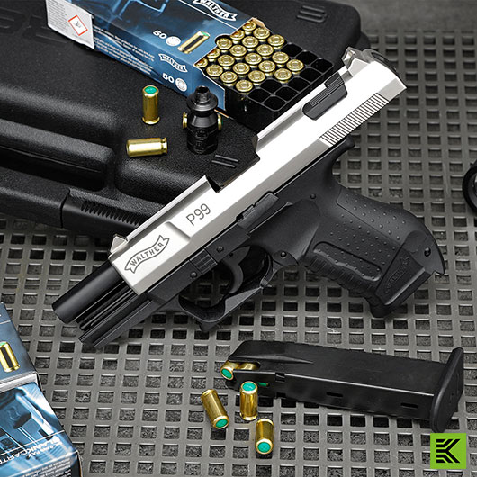 Walther P99 Schreckschuss Pistole 9mm P.A.K. bicolor Bild 1