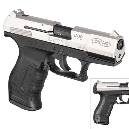 Walther P99 Schreckschuss Pistole 9mm P.A.K. bicolor Bild 9