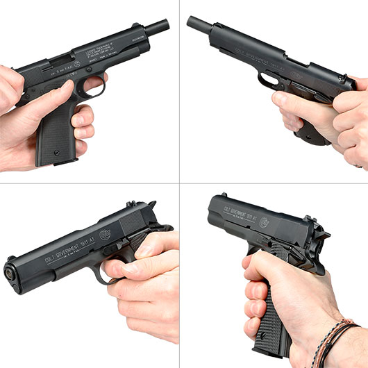 Colt Government 1911 A1 Schreckschuss Pistole brniert Bild 11
