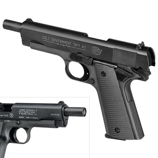 Colt Government 1911 A1 Schreckschuss Pistole brniert Bild 8