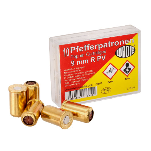 Pfefferpatronen Kaliber 9 mm Revolver 10 Stck