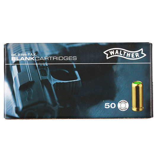 Walther Knallpatronen - Platzpatronen 9mm P.A.K. 50 Stck Bild 4