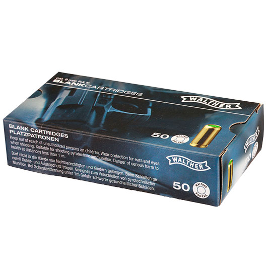 Walther Knallpatronen - Platzpatronen 9mm P.A.K. 50 Stck Bild 8