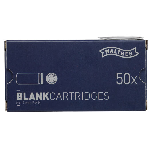 Walther Knallpatronen - Platzpatronen 9mm P.A.K. 50 Stck Bild 1