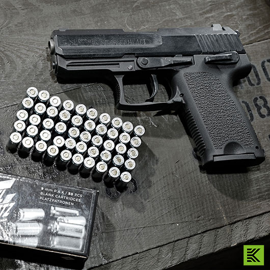 ME IWG SP 15 Compact Schreckschuss Pistole brniert 9mm P.A.K. Bild 1