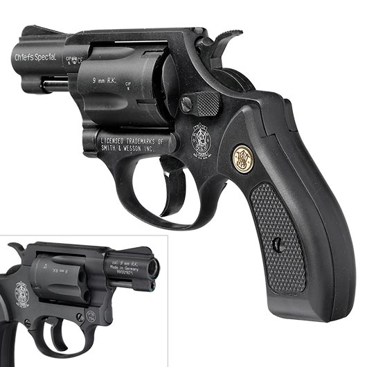 Smith & Wesson Chiefs Special Schreckschussrevolver Kal. 9mm R.K. brniert Bild 8