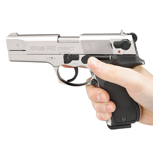 Walther P88 Schreckschuss Pistole 9mm P.A.K. bicolor/vernickelt Bild 5