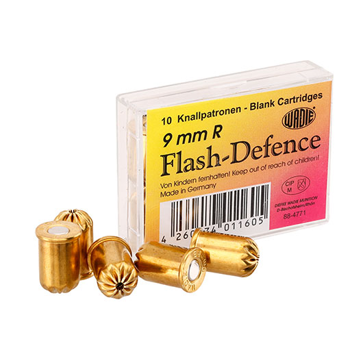Flash Defence 9mm 10 Stck fr Revolver