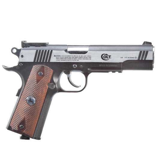 Colt Spezial Combat Classic Vollmetall CO2 Luftpistole 4,5 mm BB Dark Ops Finish Bild 4