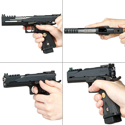 Wei-ETech Hi-Capa 5.1 Type-B Dragon Vollmetall GBB 6mm BB schwarz Bild 8