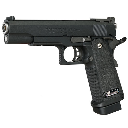 Wei ETech Hi-Capa 5.1 R-Type Vollmetall GBB 6mm BB schwarz