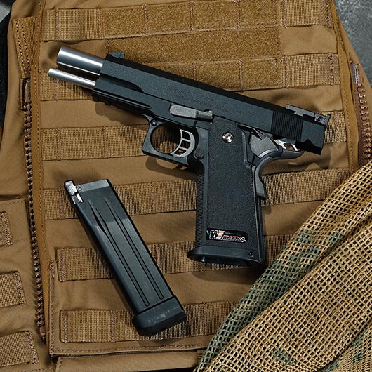 Wei ETech Hi-Capa 5.1 R-Type Vollmetall GBB 6mm BB schwarz Bild 1