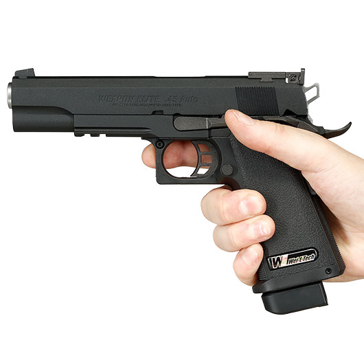 Wei ETech Hi-Capa 5.1 R-Type Vollmetall GBB 6mm BB schwarz Bild 3