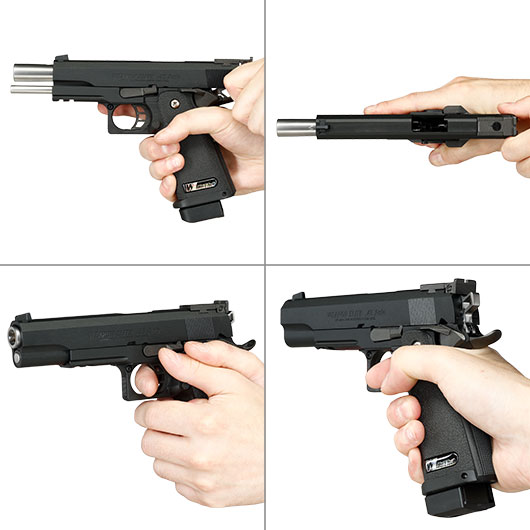Wei ETech Hi-Capa 5.1 R-Type Vollmetall GBB 6mm BB schwarz Bild 8