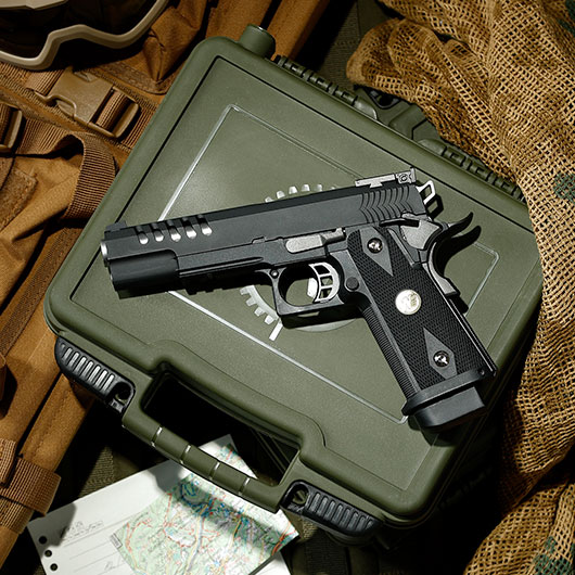 Wei ETech Hi-Capa 5.1 K-Type Vollmetall GBB 6mm BB schwarz Bild 1