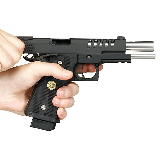 Wei ETech Hi-Capa 5.1 K-Type Vollmetall GBB 6mm BB schwarz Bild 11