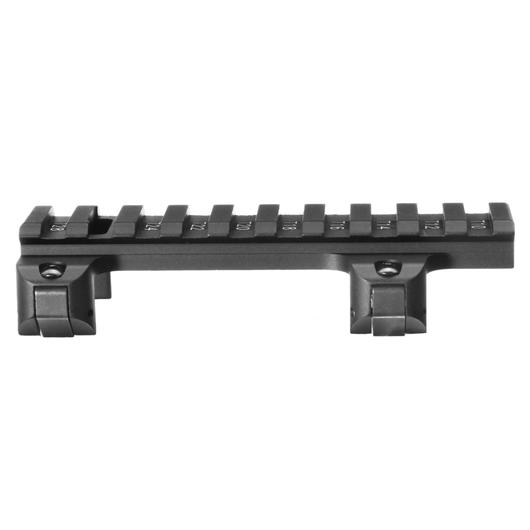 G&G 21mm Low Profile Mount fr G3 / MP5 Gewehre (Long-Type) schwarz Bild 1