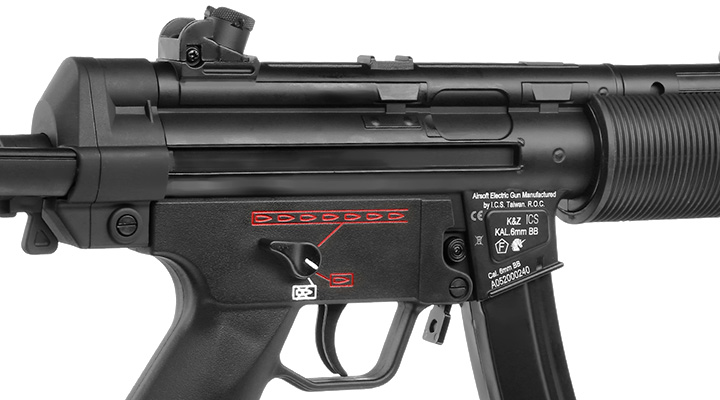 ICS MX5 SD6 SMG Vollmetall S-AEG 6mm BB schwarz Bild 8