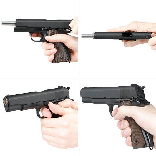 Wei-ETech M1911A1 Vollmetall GBB 6mm BB schwarz - V3 Bild 8