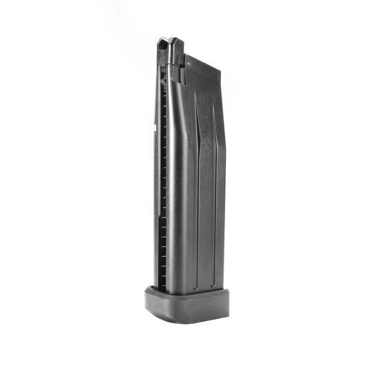 Wei-ETech Hi-Capa 3.8 / 4.3 / 5.1 / 5.2 / P14 Magazin 31 Schuss (Softairgas-Version) schwarz