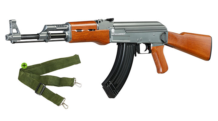 Cybergun Kalashnikov AK47 Fixed Stock S-AEG 6mm BB Holzoptik