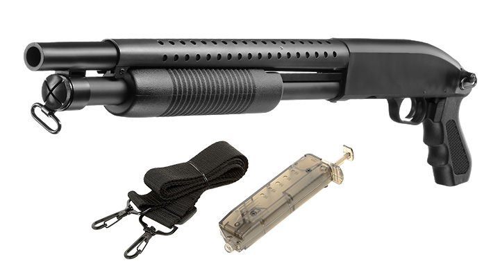 D.E. M500 Combat Shotgun Shorty Version Springer 6mm BB schwarz