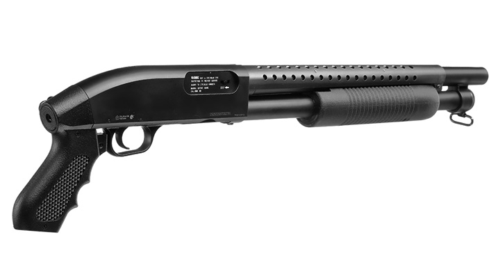 D.E. M500 Combat Shotgun Shorty Version Springer 6mm BB schwarz Bild 3