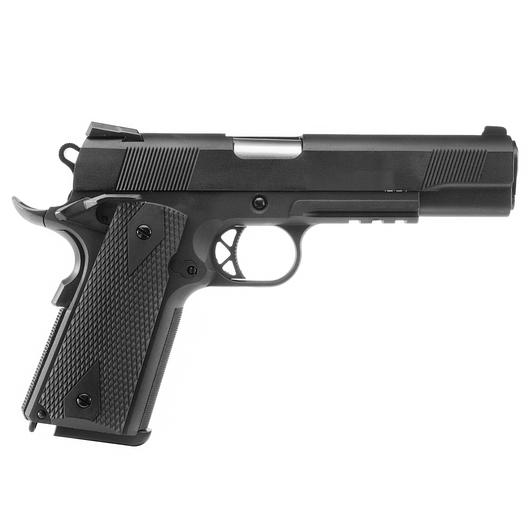 Wei-ETech M1911 Tactical Vollmetall GBB 6mm BB schwarz - V3 Bild 2