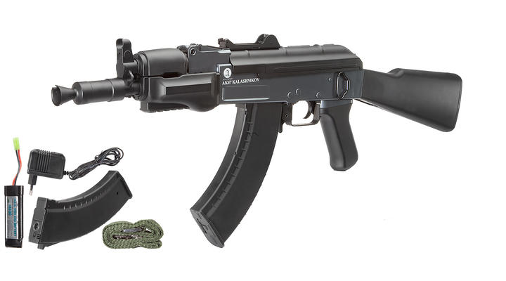 Cybergun Kalashnikov AK47 Spetsnaz Komplettset S-AEG 6mm BB schwarz