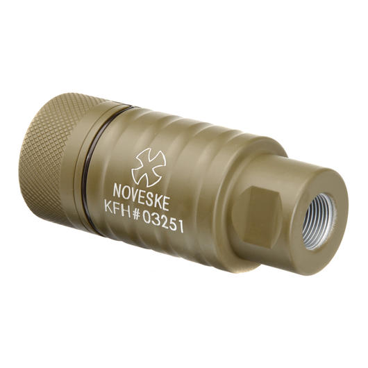 MadBull / Noveske KFH Aluminium Amplifier Flash-Hider Desert Tan 14mm- Bild 4