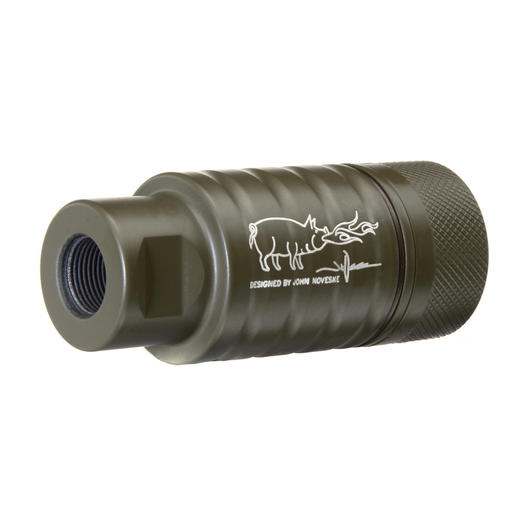 MadBull / Noveske KFH Aluminium Amplifier Flash-Hider oliv 14mm- Bild 1