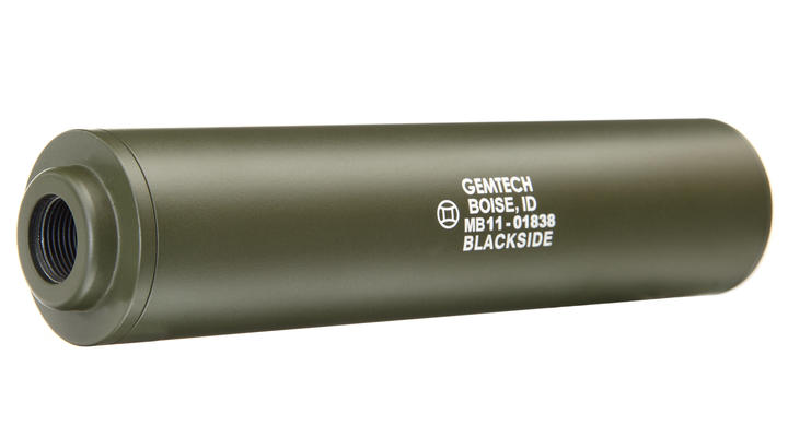 MadBull / Gemtech Blackside Aluminium Silencer oliv / OD 14mm - Bild 1