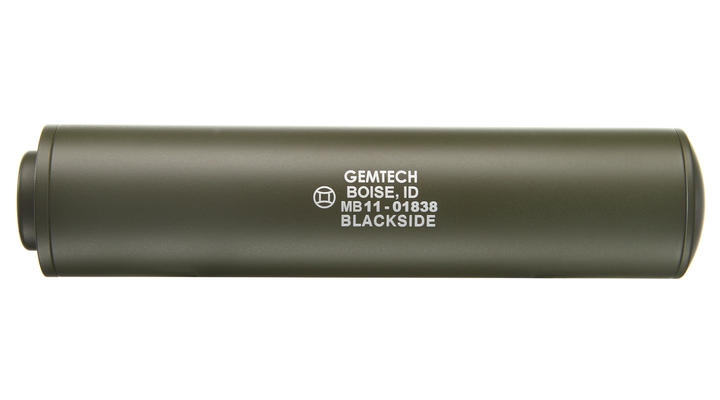 MadBull / Gemtech Blackside Aluminium Silencer oliv / OD 14mm - Bild 3