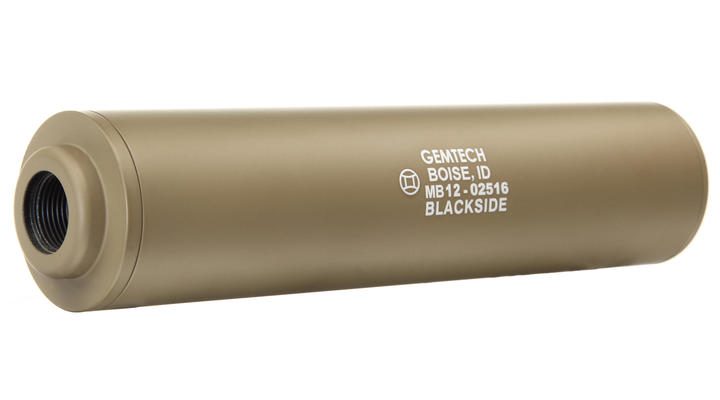 MadBull / Gemtech Blackside Aluminium Silencer Desert Tan 14mm - Bild 1