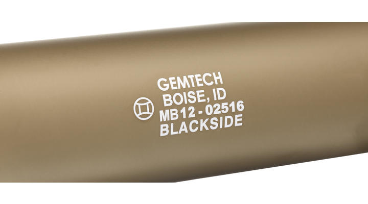 MadBull / Gemtech Blackside Aluminium Silencer Desert Tan 14mm - Bild 4
