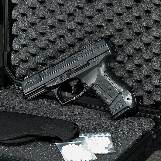 Walther P99 Airsoft Springer 6mm BB schwarz inkl. Ersatzmagazin Bild 1