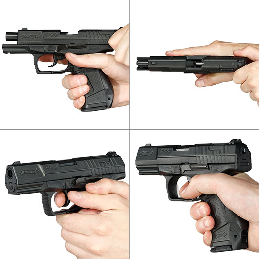 Walther P99 Airsoft Springer 6mm BB schwarz inkl. Ersatzmagazin Bild 8