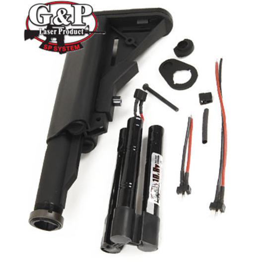 G&P Crane Stock m. 10.8V Akku Full Set schwarz