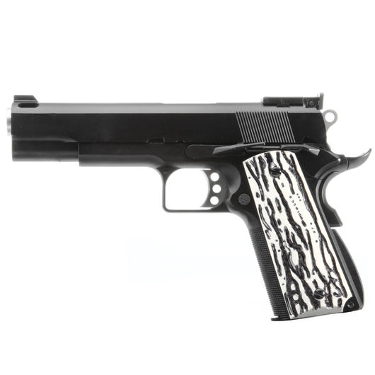 Wei-ETech M1911 Compensator mit Zebra-Grips Vollmetall GBB 6mm BB schwarz Bild 1