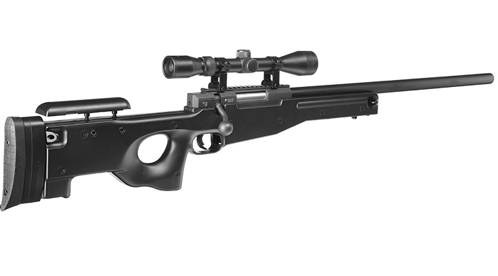 Well L96 Snipergewehr inkl. Zielfernrohr Springer 6mm BB schwarz Bild 3