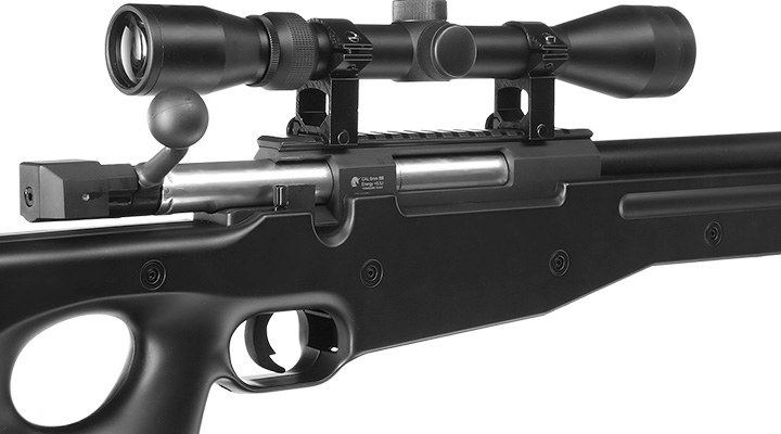 Well L96 Snipergewehr inkl. Zielfernrohr Springer 6mm BB schwarz Bild 8