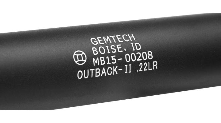 MadBull / Gemtech Outback Aluminium Silencer schwarz 14mm - Bild 4