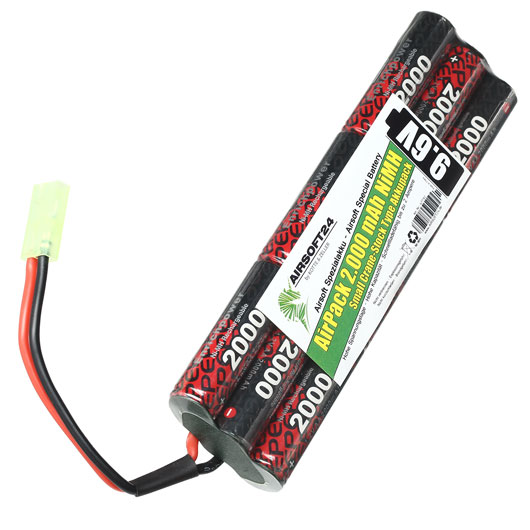 Airsoft24 AirPack Akku 10.8V 2000mAh NiMH Custom-Type mit Mini-Tam Anschluss