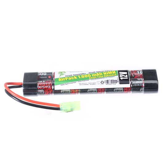 Airsoft24 AirPack Akku 12V 1600mAh NiMH Small-Type mit Mini-Tam Anschluss Bild 2