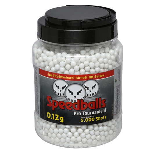 Speedballs Pro Tournament BBs 0,12g 5.000er Airsoftkugeln Container wei