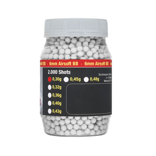 Speedballs Sniper Series BBs 0.30g 2.000er Container wei Airsoftkugeln Bild 1